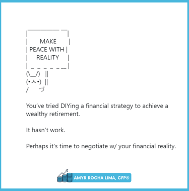 Amyr Rocha Lima Chartered Financial Planner Financial Literacy Campaign