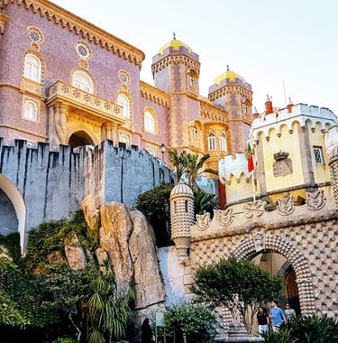 Portugal ,a castle like building with a castle like structure