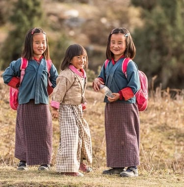 Bhutanese_School_Going_Children_at_Pjobjikha_Valley_Western_Bhutan