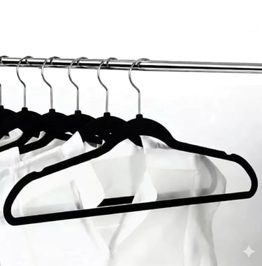 kit com 50 cabides aveludados