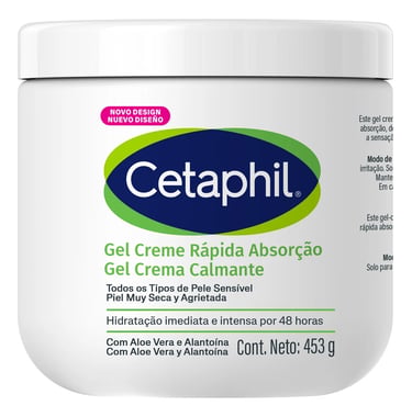 Gel Creme Hidratante Corporal para Pele Sensível Cetaphil 453g 