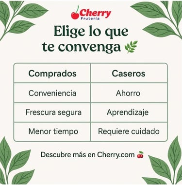 Tabla comparativa germinados