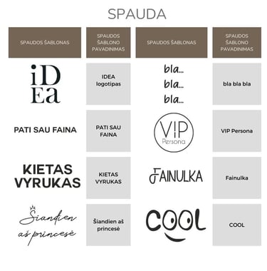 Spaudos šablonai