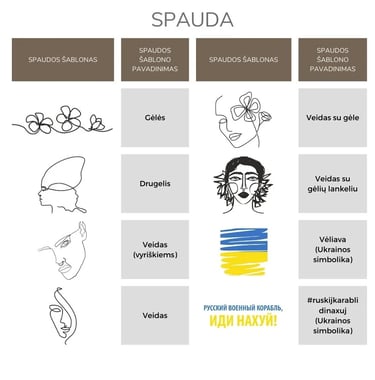 Spaudos šablonai 