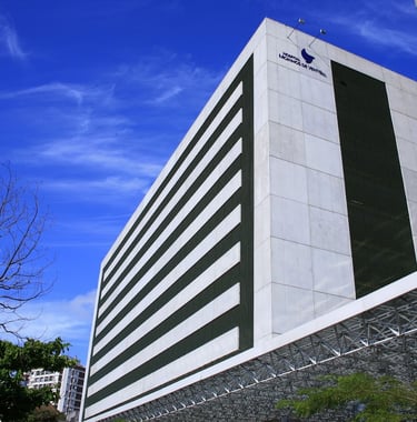 Foto do hospital Moinhos de Vento, Porto Alegre, um dos locais de atuação do Dr. Lucas Vinicius Brun