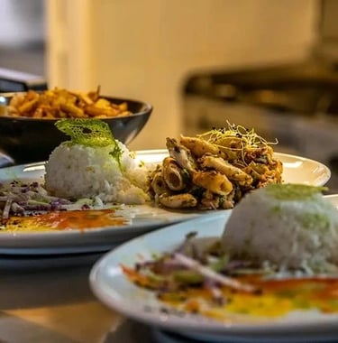 Plat du restaurant le Meltin : les chipirons