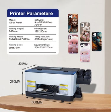 Mini A5 UV flatbed printer