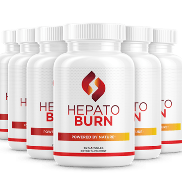 Bottles of HEPATOBURN liver support supplement