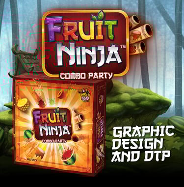 Graphic Design & DTP for board game Fruit Ninja