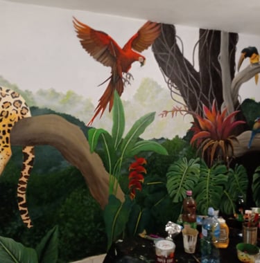 murals full color in playa jaco costa rica, art designs in paintings in playa jaco costarica murales