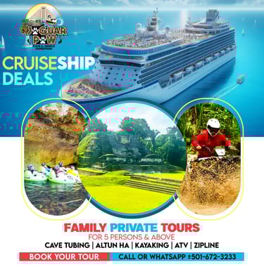 Cruise with us at Jaguar Paw Cave and Jungle Expedition