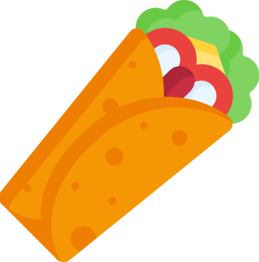 Multigrain tortilla wrap