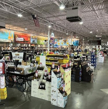 liquor store with great wine and beer selection