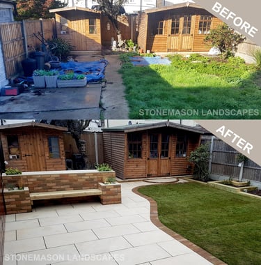 Before & After Garden Makeover Photos Romford - Hornchurch - Brentwood - Upminster