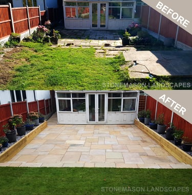 Before & After Garden Makeover Photos Romford - Hornchurch - Brentwood - Upminster