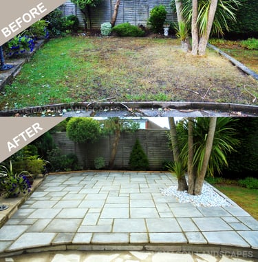 Before & After Garden Makeover Photos Romford - Hornchurch - Brentwood - Upminster