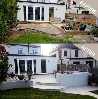 Before & After Garden Makeover Photos Romford - Hornchurch - Brentwood - Upminster