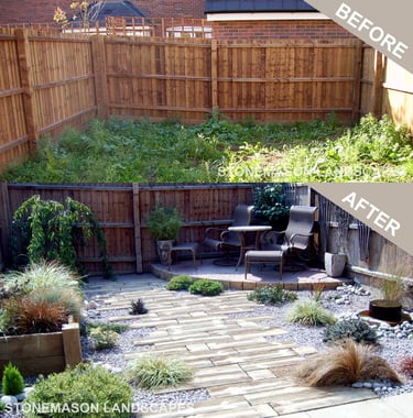 Before & After Garden Makeover Photos Romford - Hornchurch - Brentwood - Upminster
