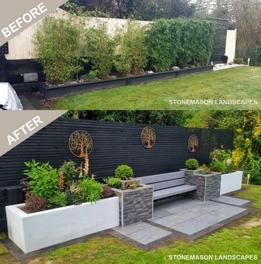 Before & After Garden Makeover Photos Romford - Hornchurch - Brentwood - Upminster