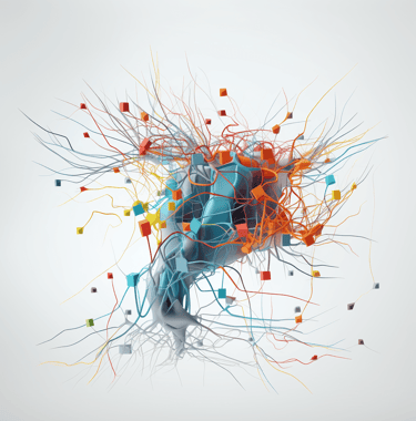 a person with a bunch of wires and wires