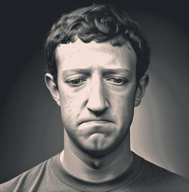Sad Mark Zuckerberg