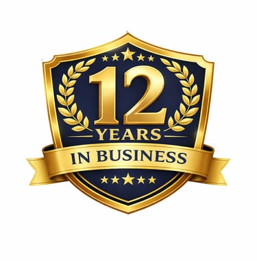  12 years in business.