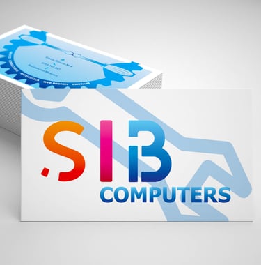 Technology Service Business Card Graphic Design