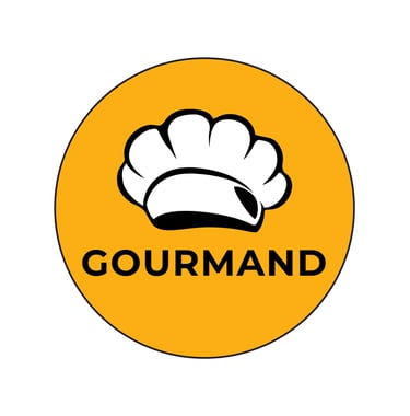 Logo graphic design made for Gourmand food