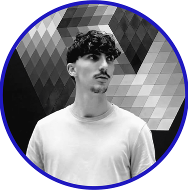 a man with a mustache and a mustache on his face