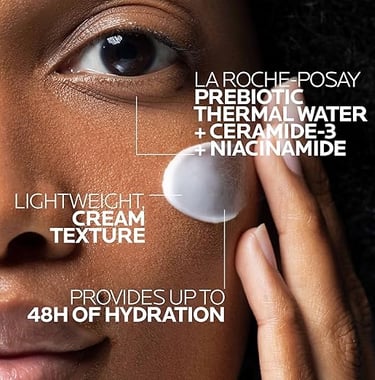 La Roche-Posay Toleriane Moisturizer applied to sensitive skin for lightweight hydration
