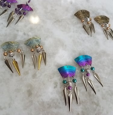 Niobium Titanium Hypoallergenic Dangle Earrings