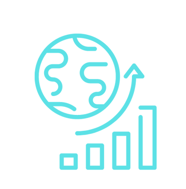 Una representación gráfica de un globo terráqueo con una gráfica de una gráfica de una gráfica