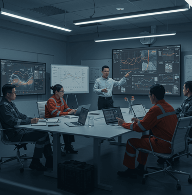 Ingenieros dando una capacitación