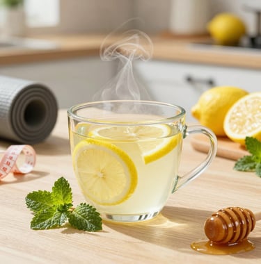  Drinking warm lemon water for natural weight loss
