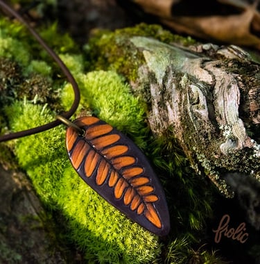 Created with a unique process using real ferns, then handpainted.