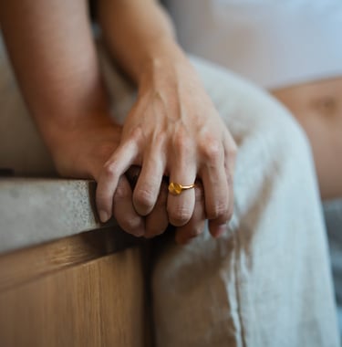 natural couple portrait inside private villa in Canggu Bali