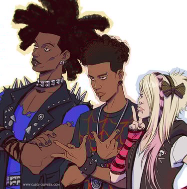 spider verse spider punk spider man spider gwen spider woman