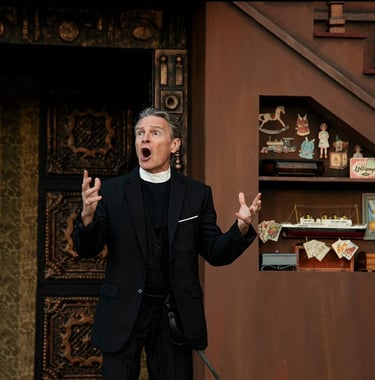 Todd Long as Sir Hugh Evans in The Merry Wives of Windsor