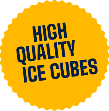 High quality ice cubes badge