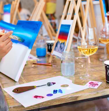 YVR Paint party acrylic painting