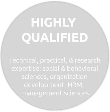 Highly Qualified. Practical, Technical and Research Expertise: social & behavioral sciences.
