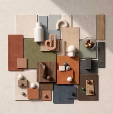 Contemporary Earth Tones and Neutral Color Palette for Living Rooms