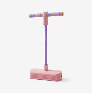 Bâton sauteur en mousse enfant, rose