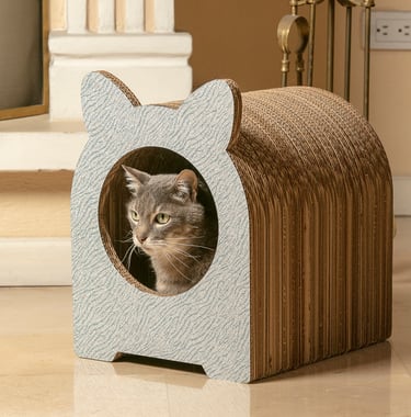 Rascador para gatos hechos en cartón