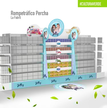 Rompe tráfico para autoservicios y puntos de venta