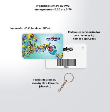 Mini cards p/ ações promocionais