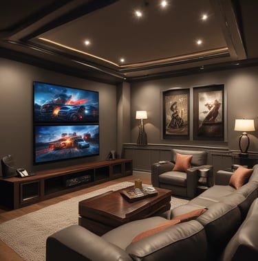 multicolored hallway