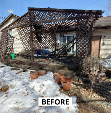 Deck Builder Apple Valley MN - Before Photo