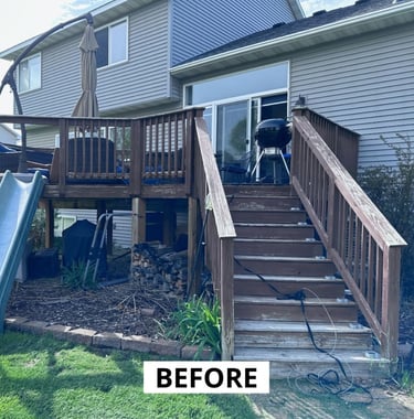 Deck Builder Rosemount MN - Before Photo