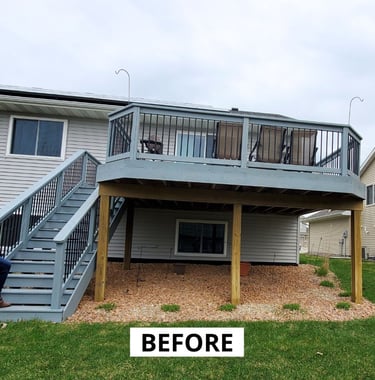 Deck Builder Farmington MN - Before Photo